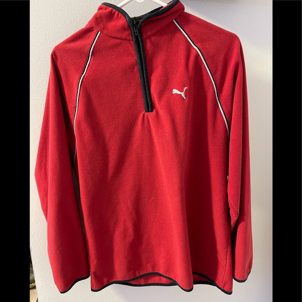 Jaguar Red quarter zip